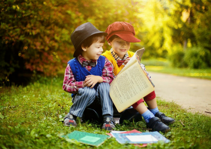 reading books