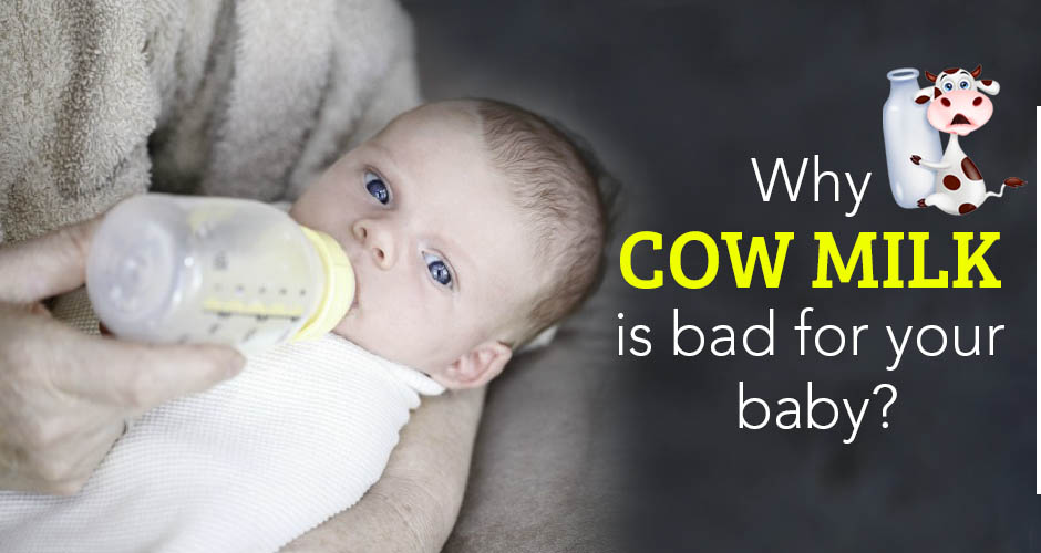 Harmful Effects of Cow's milk for babies below 1 year of age