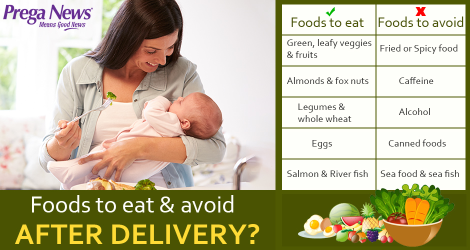 Postpartum Diet - What Foods To Eat & Avoid After Delivery - Chart Included
